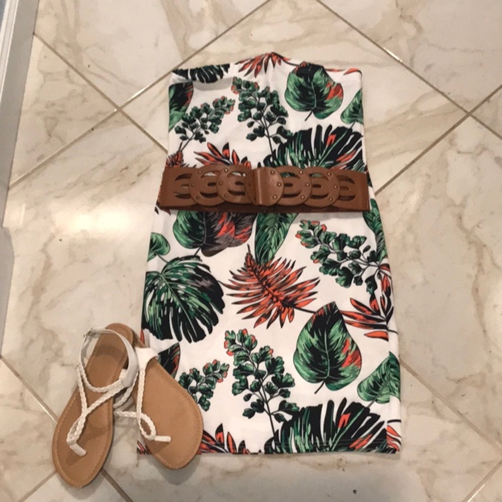 Strapless Mini Dress, Size M